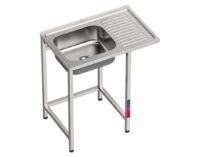 Fregadero Industrial 1 Seno con Escurridor 800x500mm Gasfrit gfy03 - Imagen 2