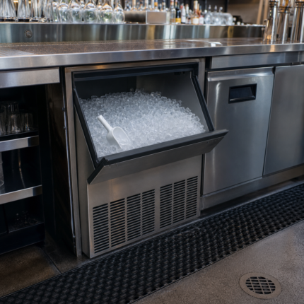 Máquina de hielo en un ambiente profesional