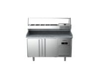 Mesa Refrigerada Pizzas con Vitrina Infrico 2 Puertas MPG 1490