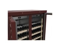 Cava de Vinos Vintage Doble Cuerpo 200 Botellas Madera y Negro Infrico EVV200MX