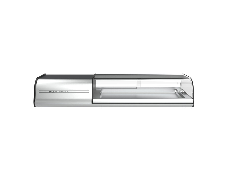 Expositor de Barra y Platos Refrigerado 4 Platos Infrico VEP4P