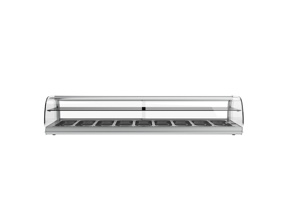 Vitrina de Tapas Doble Profundidad 9 Bandejas GN Plus GR Infrico VET9DPGR