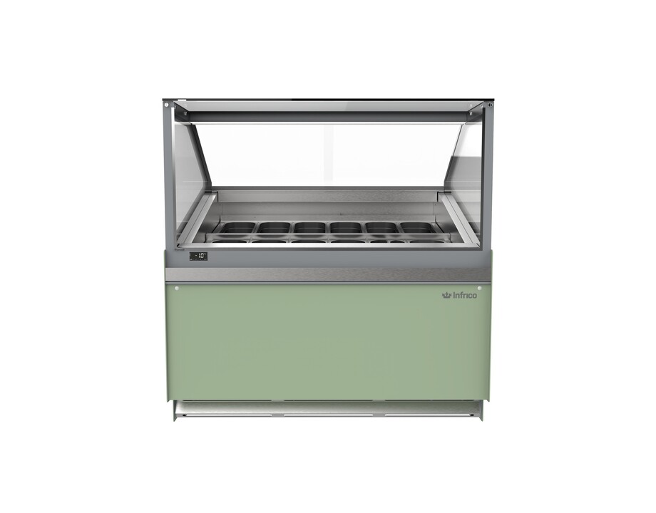 Vitrina Expositora de Helados Infrico VCB12H Coral 8-12 Cubetas