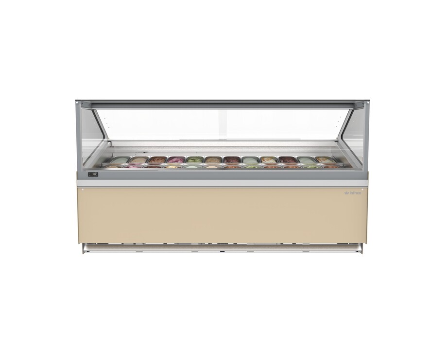 Vitrina Expositora de Helados Infrico VCB24H Coral 16-24 Cubetas