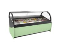 Vitrina Expositora de Helados Cristal Curvo Infrico VAR24H Ariana 16-24 Bandejas