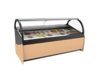 Vitrina Expositora de Helados Cristal Curvo Infrico VAR24H Ariana 16-24 Bandejas