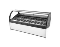 Vitrina Expositora de Helados Cristal Curvo Infrico VAR24H Ariana 16-24 Bandejas