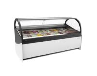 Vitrina Expositora de Helados Cristal Curvo Infrico VAR24H Ariana 16-24 Bandejas