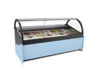 Vitrina Expositora de Helados Cristal Curvo Infrico VAR24H Ariana 16-24 Bandejas