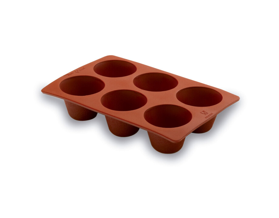 Molde flan 6 cavidades Pastryflex Lacor