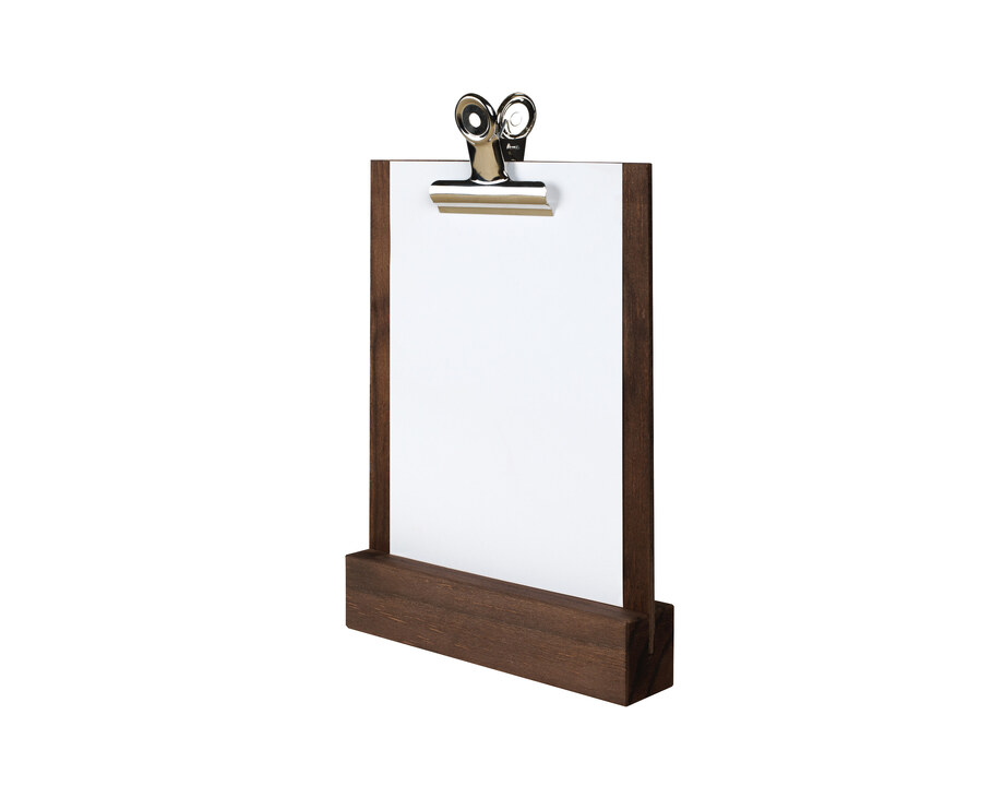 Porta menú madera de sobremesa con pinza Lacor Porta menú madera de sobremesa con pinza Lacor