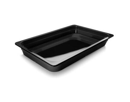 Cubeta GN 1/1 de melamina negro Lacor