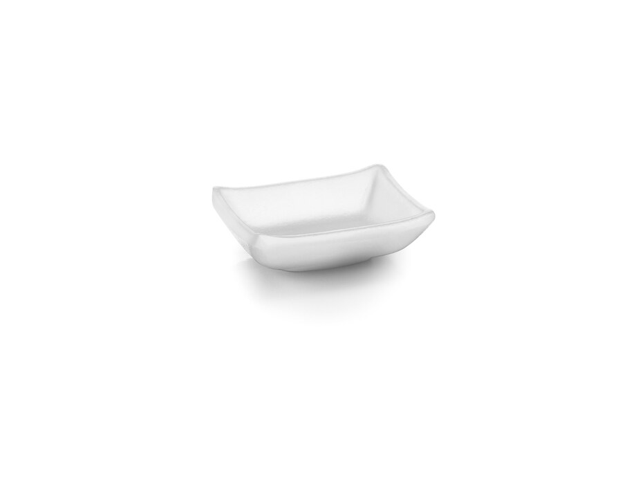 Fuente salsa mini White de melamina Lacor