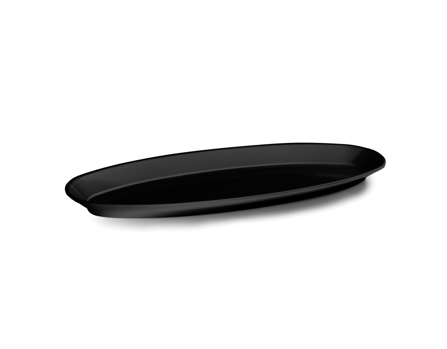 Fuente pescado Classic Black de melamina Lacor