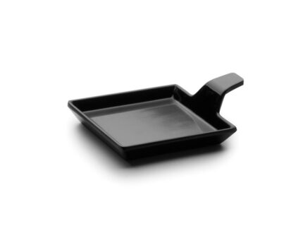 Bandeja delicatessen con mango Classic negro de melamina Lacor