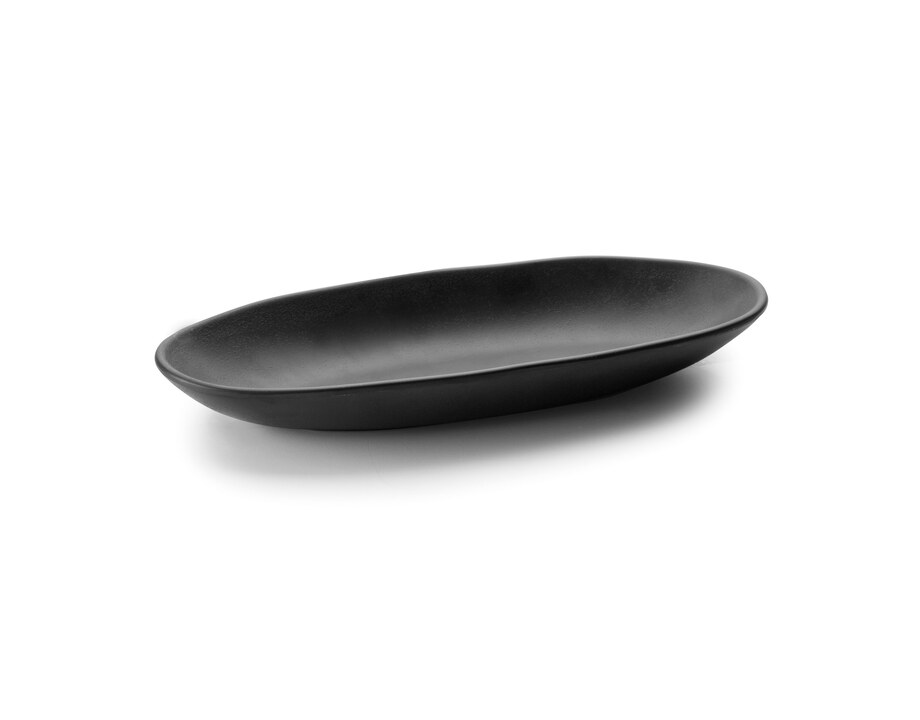 Fuente oval Black de melamina Lacor
