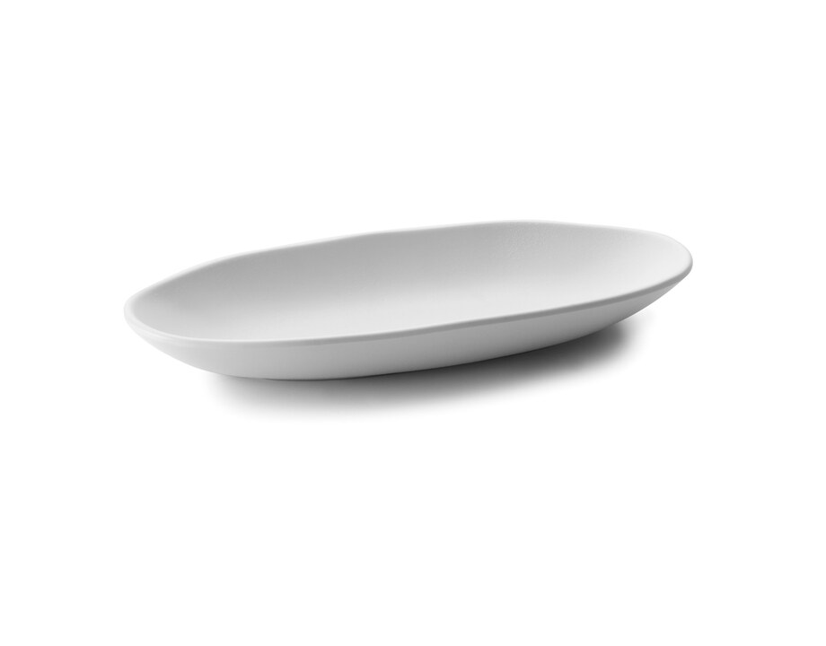 Fuente oval White de melamina Lacor