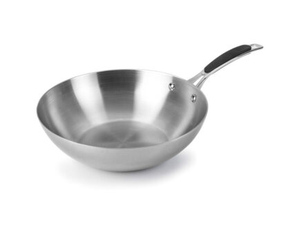 Wok profesional Trimetal de acero inoxidable 18/10 Lacor