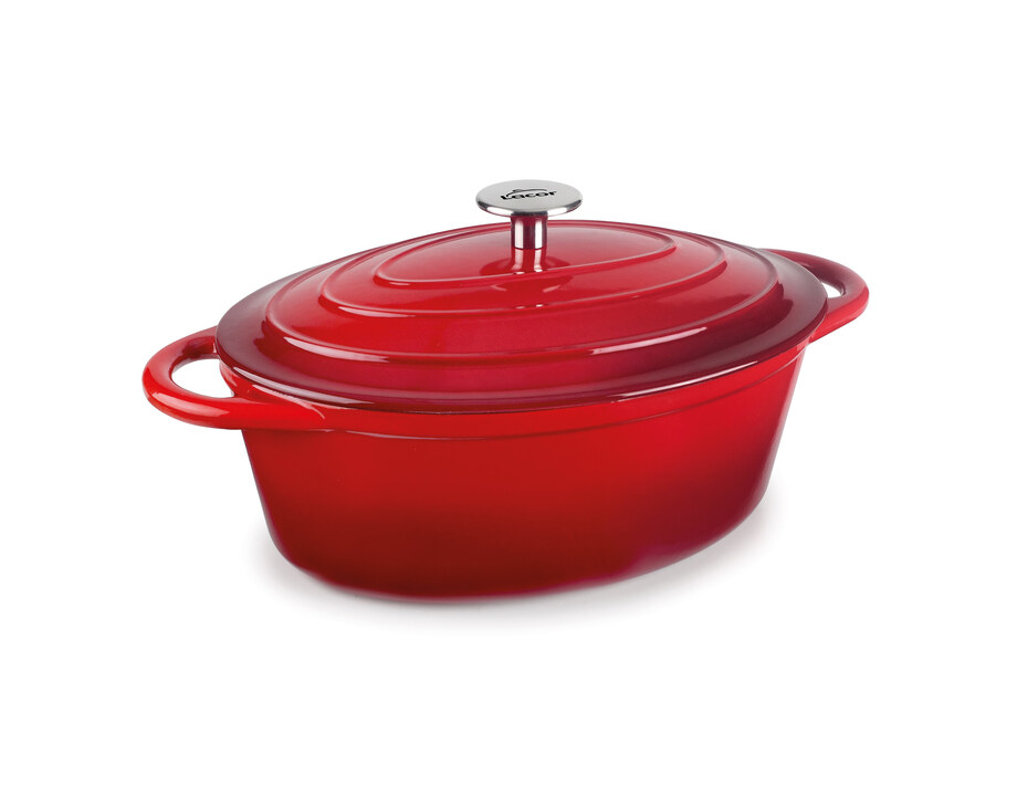 Cacerola oval Red and Ocean de hierro fundido Lacor Cacerola oval Red and Ocean de hierro fundido Lacor