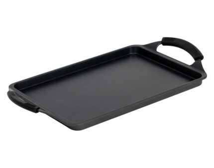Parrilla plana Black PRO antiadherente con asas