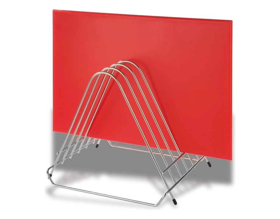 Soporte de acero inoxidable para tapas o tablas de corte