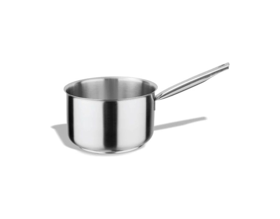 Cazo recto alto inox-PRO listo para la inducción en acabado satinado Cazo recto alto inox-PRO listo para la inducción en acabado satinado