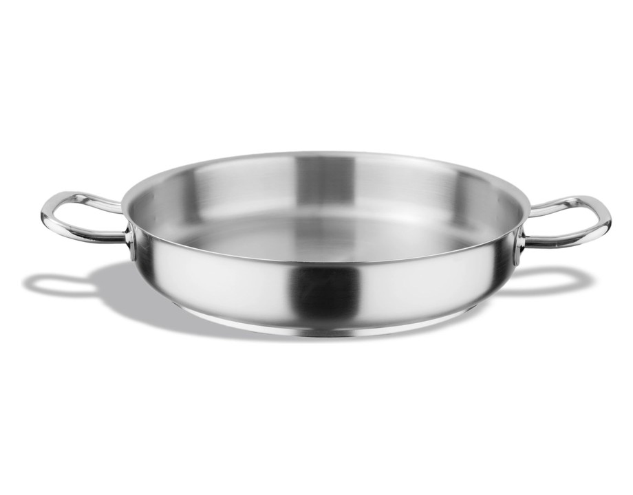 Paellera sin tapa inox-PRO listo para la inducción en acabado satinado Paellera sin tapa inox-PRO listo para la inducción en acabado satinado