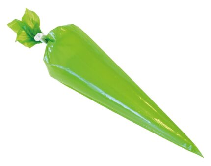 Manga pastelera desechable de plástico verde