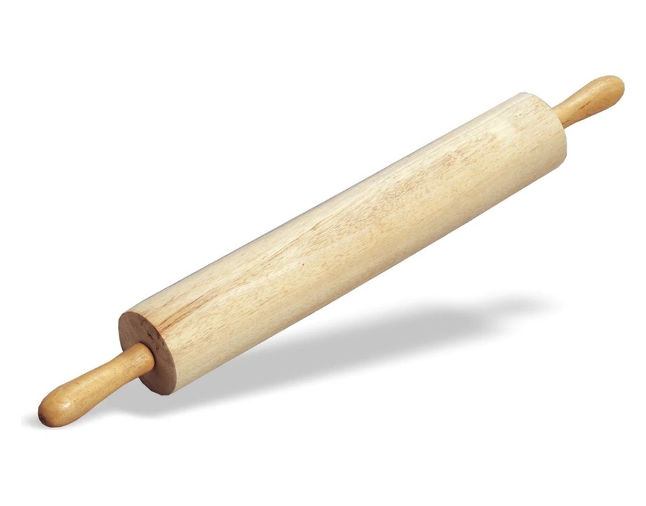 Rodillo de madera con asas giratorias Rodillo de madera con asas giratorias