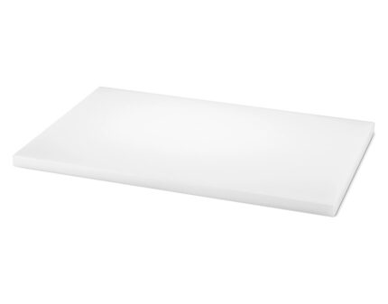 Tabla de corte polietileno de alta densidad en blanco · 60 x 40 cm