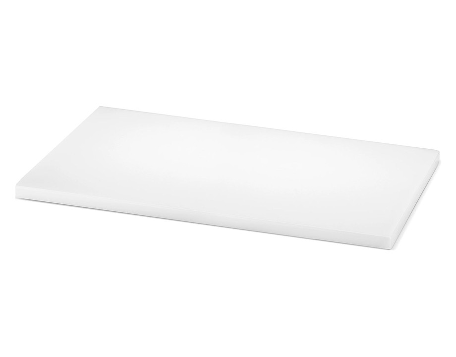 Tabla de corte polietileno de alta densidad en blanco · 50 x 30 cm