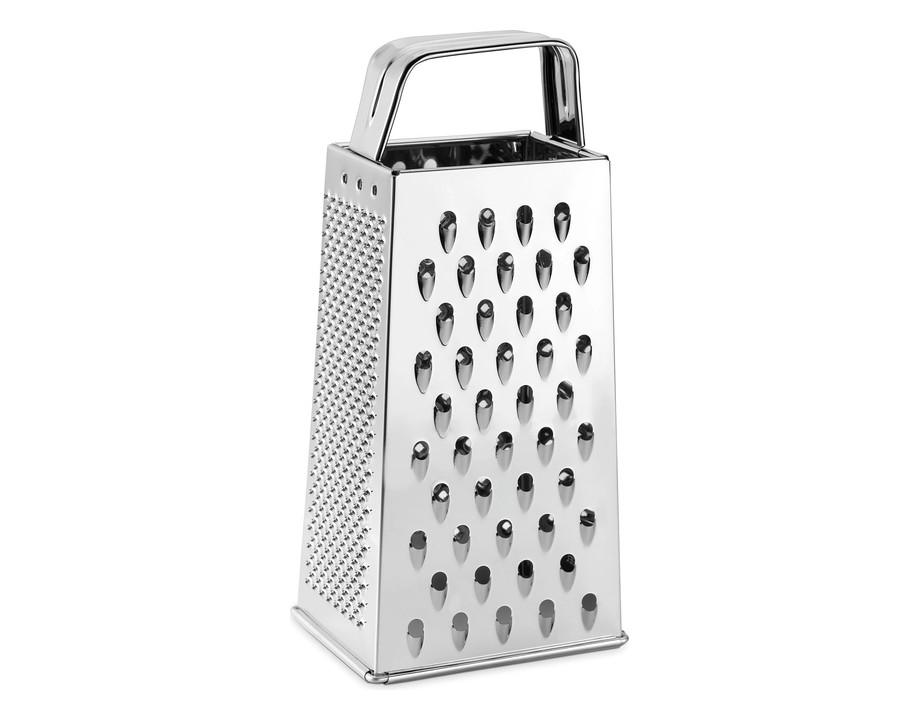 Rallador de cuatro lados de acero inoxidable · 9 x 6.5 cm Rallador de cuatro lados de acero inoxidable · 9 x 6.5 cm