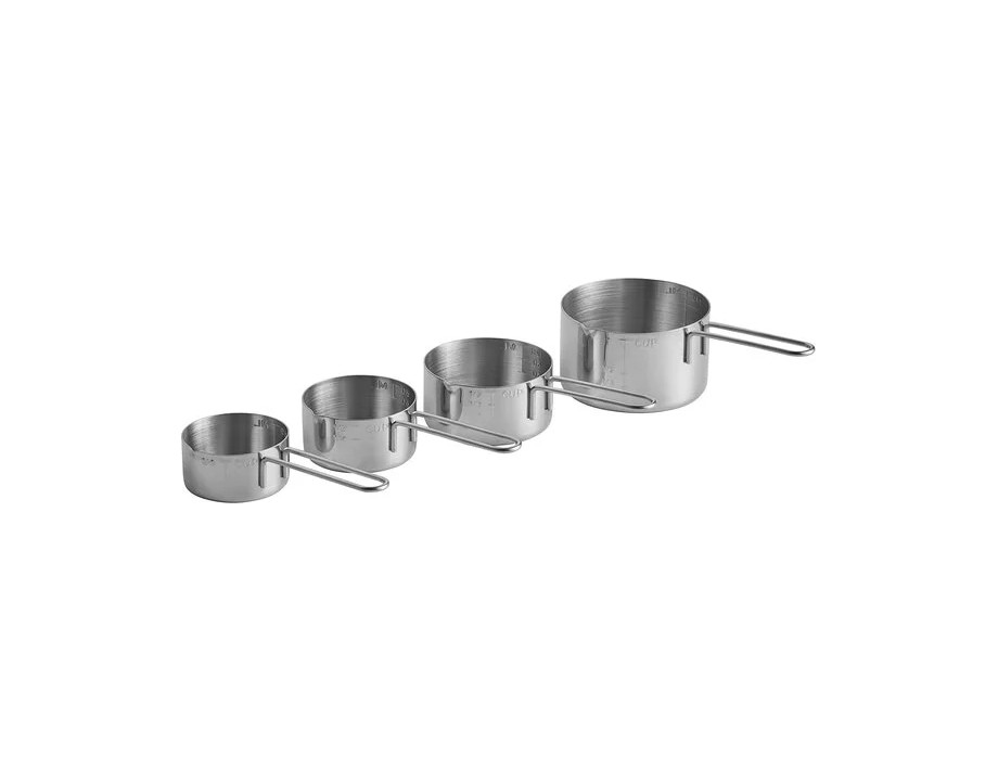 Juego de 4 tazas medidoras de acero inoxidable Juego de 4 tazas medidoras de acero inoxidable