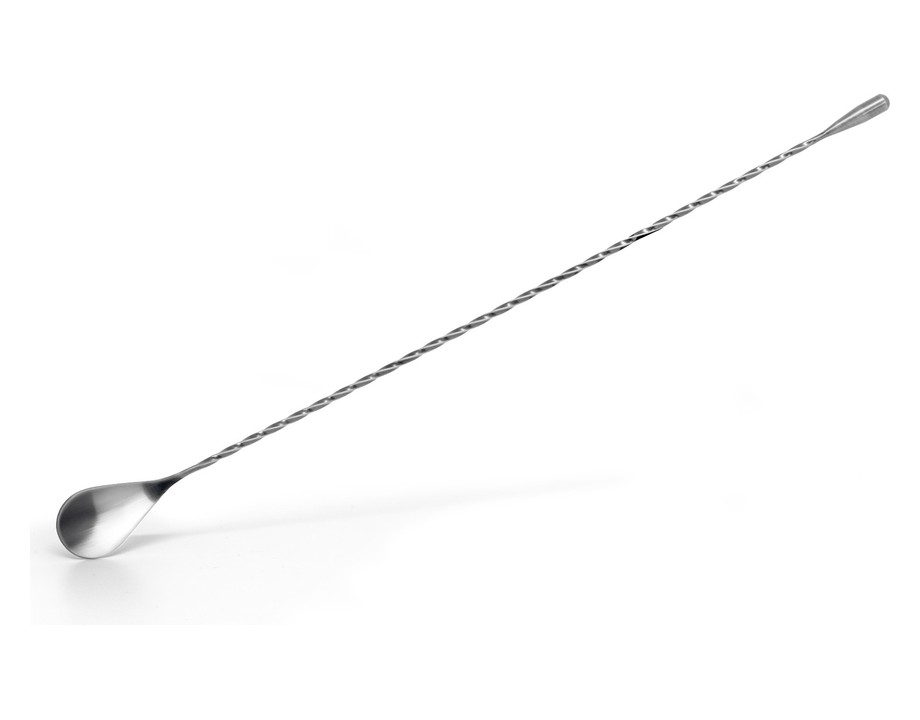 Cuchara de cocktail de color plata