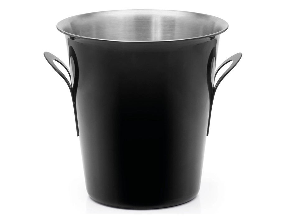 Cubo champán cónico de negro Cubo champán cónico de negro