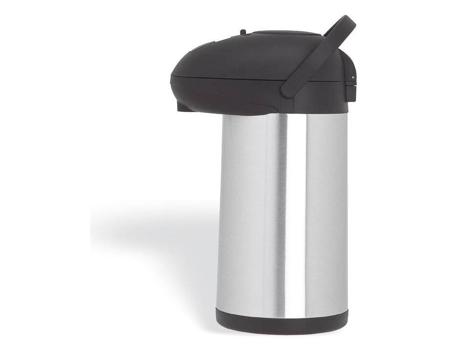 Termo con dosificador de acero inoxidable de con tapa negra