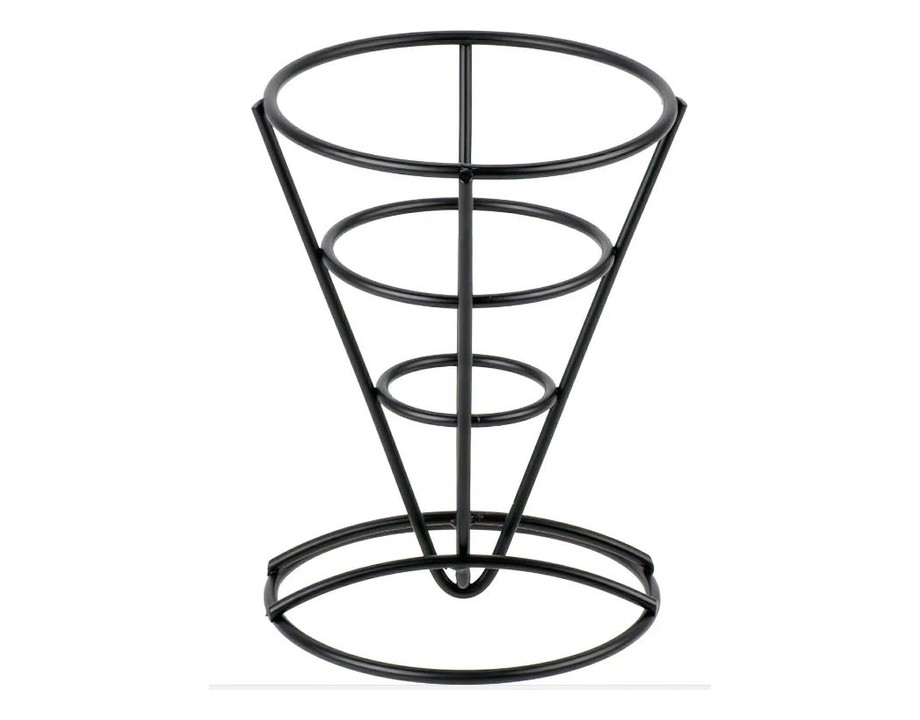 Cesta de metal en forma de cono Cesta de metal en forma de cono