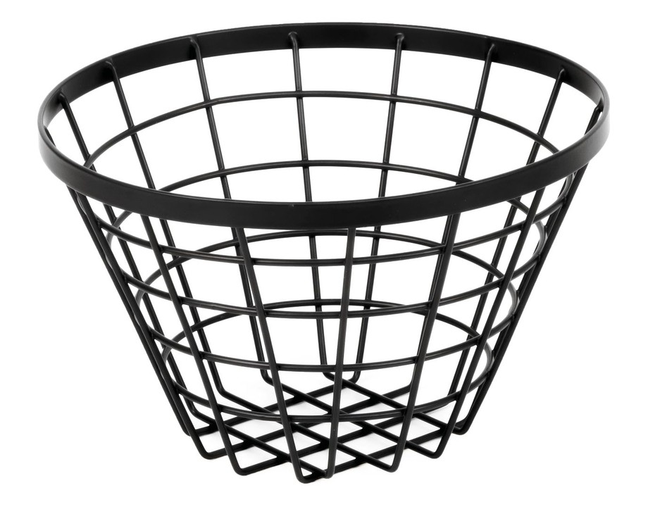 Cesta de metal redonda alta Cesta de metal redonda alta