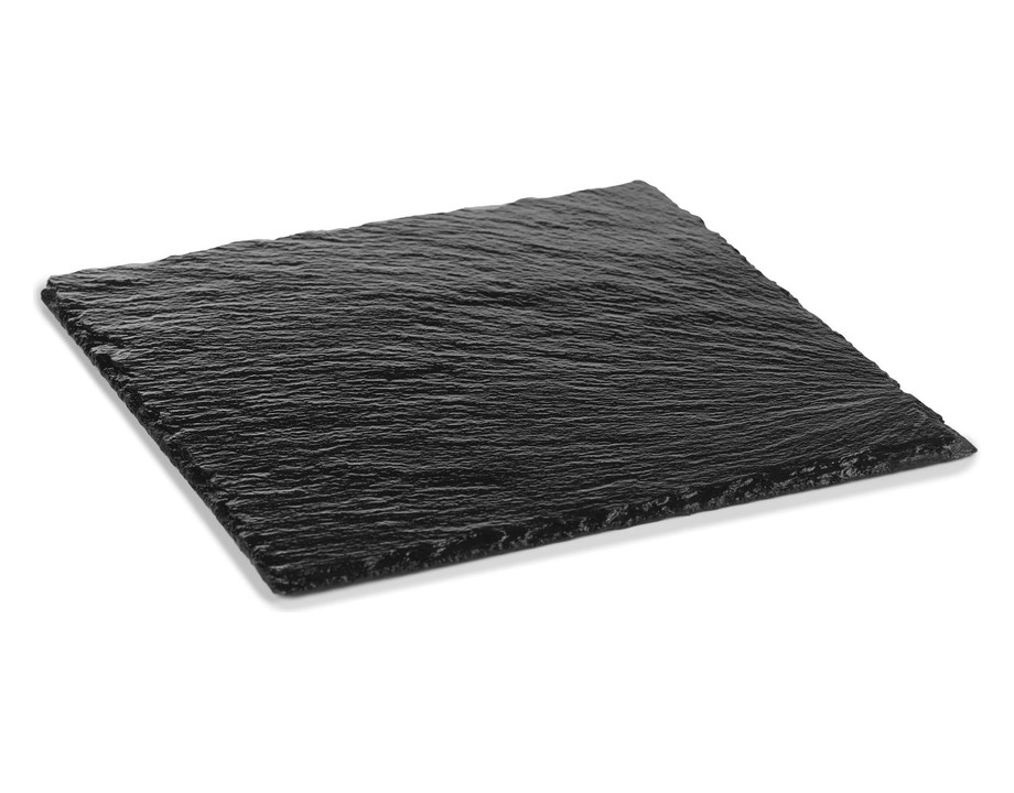 Pizarra negra cuadrada de con bordes ásperos · 30 x 30 cm Pizarra negra cuadrada de con bordes ásperos · 30 x 30 cm