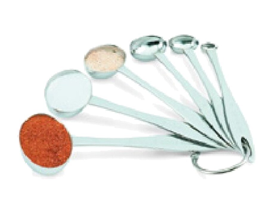 simple-46588 Set de 6 cucharas ovales medidoras 15 cm Pujadas profesional