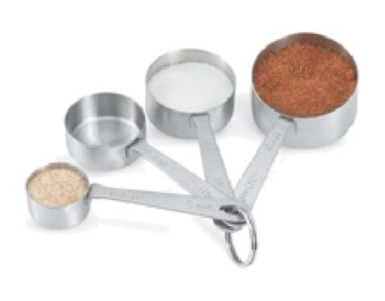 Set de 4 cucharas medidoras 30 cm Pujadas profesional