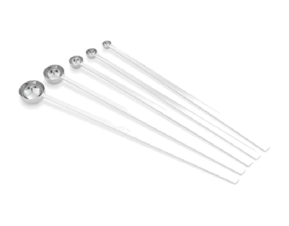 simple-47031 Set de 5 cucharas medidoras con mango 30 cm Pujadas profesional