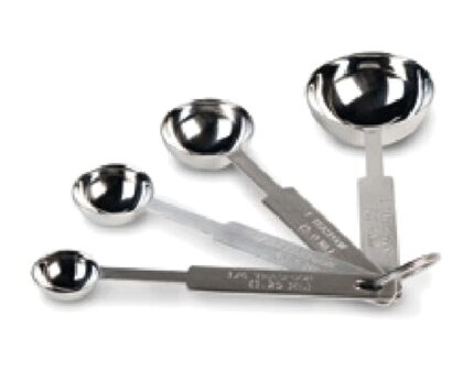 Set 4 cucharas medidoras redondas 15 cm Pujadas profesional