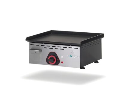 Plancha eléctrica acero pavonado 45 cm Eco-Uni MAINHO ECOEM-45PV superficie lisa inoxidable
