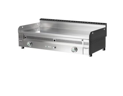 Fry-top a gas Euro-Crom 120 cm cromo duro MAINHO PC-120N placa lisa 120x50 cm acero inox