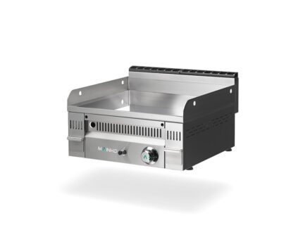 Fry-top a gas Euro-Crom 60 cm cromo duro MAINHO PC-60N superficie lisa 60x50 cm