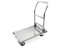 Carro de plataforma inox con asa retráctil Fricosmos