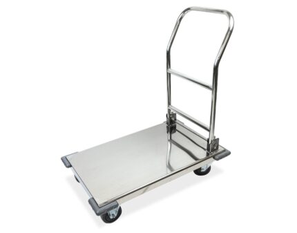 Carro de plataforma inox con asa retráctil Fricosmos