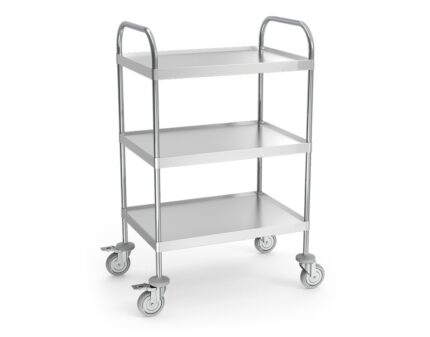 Carro de servicio con 3 entrepaños 835x615x1275 mm Fricosmos
