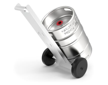 Carro para transporte de barriles de cerveza en acero inoxidable Fricosmos — vista 2